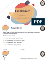 Fungsi Linier