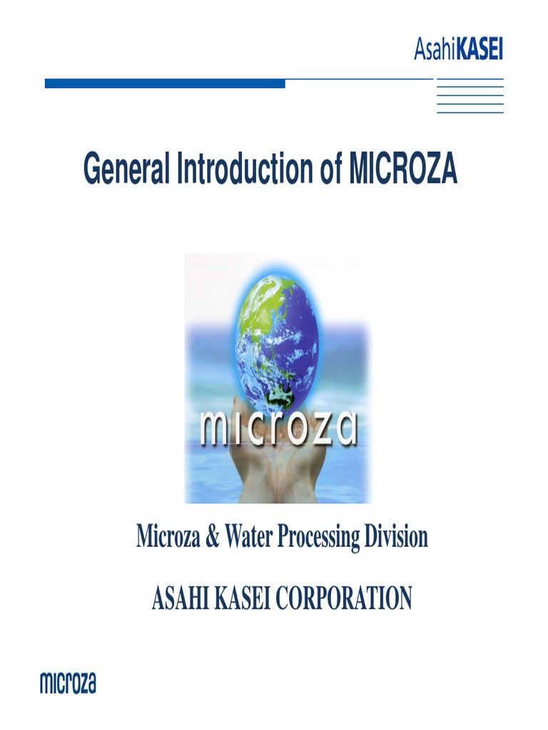 Asahi Kasei Microza UF Membrane Overview | PDF | Wastewater | Membrane