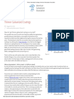Thinner Galvanized Coatings _ American Galvanizers Association