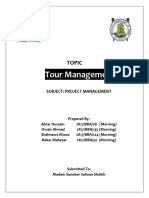 Tour Management: Topic