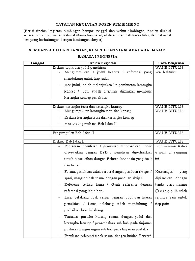 Logbook Penelitian Versi 2 | PDF