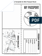 Mini Passport Book Template