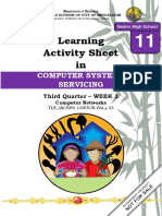 Learning Activity Sheet In: Computer Systems Servicing