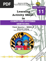 Learning Activity Sheet In: Computer Systems Servicing