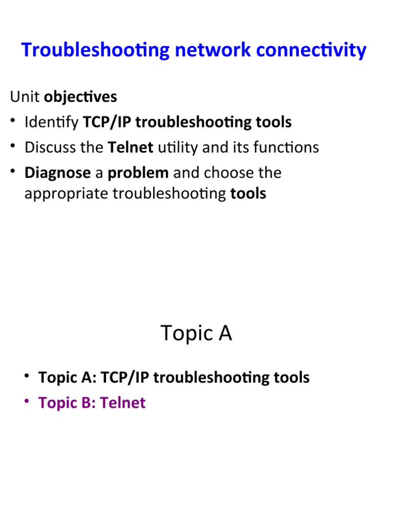 TCP Troubleshooting-Prnt | PDF | Ip Address | Internet Protocol Suite
