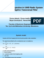 EUROCON 2005 - Interference Rejection in UWB Radio System Using Adaptive Transversal Filter