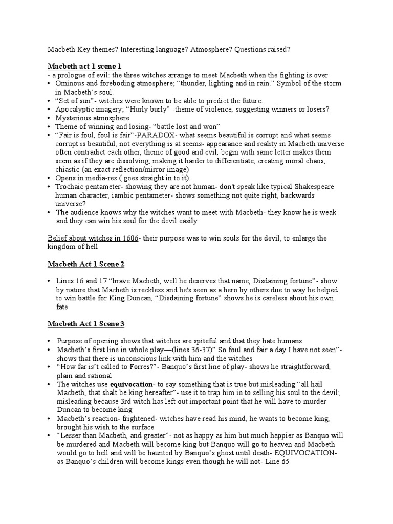 Paradox and Ambition in Macbeth | PDF | Macbeth