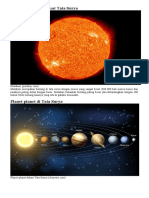 Matahari Sebagai Pusat Tata Surya