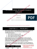 Tutorial Week 9: Chapter 11: International Debt Financing Chapter 12: International Equity Financing