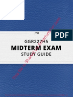 GGR227H5 Study Guide: Midterm Exam