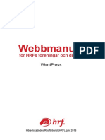 WordPress Webbmanual HRF Dec2016