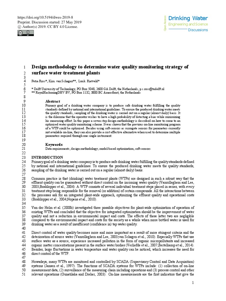 Design Methodology To Determine Water Quality Moni | PDF | Water ...