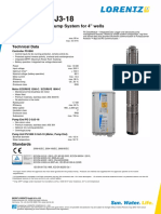 PS1800 C-SJ3-18: Solar Submersible Pump System For 4" Wells