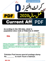 Complete Year 2020 Current Affairs PDF by Pakmcqs Official