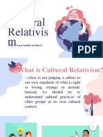 Cultural Relativis M: Why Is It Not Tenable in Ethics?