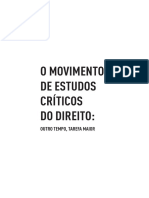 UNGER Roberto Mangabeira O Movimento de Estudos Críticos