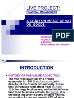 A Study On Impact of Vat On Goods.: Financial Management