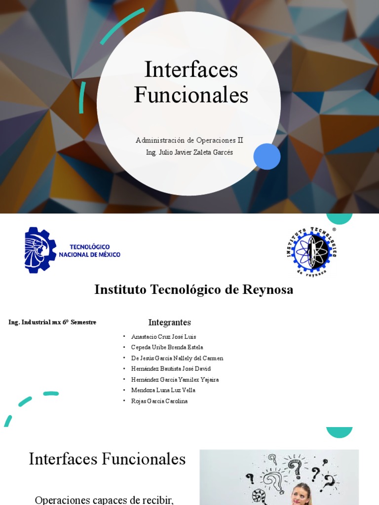 3 Interfaces Funcionales PDF Business Economias