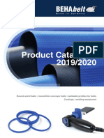Product Catalogue 2019/2020: Round and V-Belts Coatings
