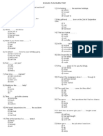 English Grammar Placement Test2