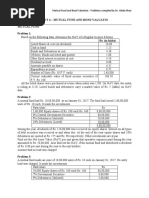 Unit 4 - Mutual Fund and Bond Valuatio - Mutual Fund Problem 1: Rs. (In Lakhs)