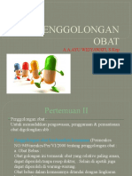 PENGGOLONGAN OBAT, Materi 2