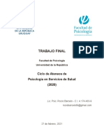 TRABAJO FINAL - Ciclo de Ateneos de Psicología en Servicios de Salud (2020)