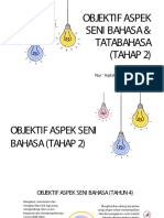 Objektif Aspek Seni Bahasa Dan Tatabahasa