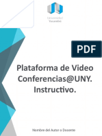 Instructivo Plataforma de Video Conferencias UNY - BIG BLUE BUTTON