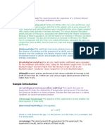 Sample Abstract: (เป้าหมายการทดลอง) This report presents the separation of a 10%mol ethanol