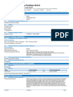 Urea Fertilizer 46-0-0: Safety Data Sheet