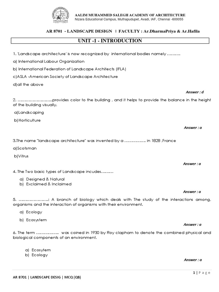 An Introduction to Landscape Design: Key Concepts and Elements | PDF ...