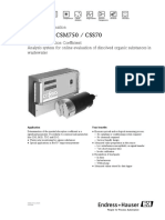Stamosens CSM750 / CSS70: Technical Information