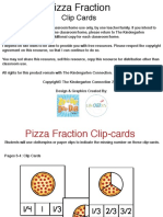 Pizza Fraction Clip Cards