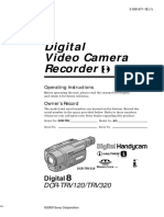 Digital Video Camera Recorder: DCR-TRV120/TRV320