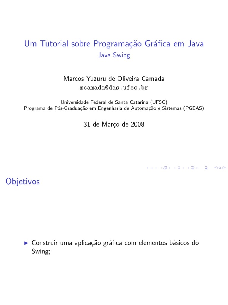 Tutorial Java Swing | PDF | Programação concorrente | Tecnologia da ...
