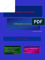 E Learning For Education