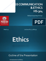 BCE Week 13, Ethics