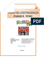 Plan de Contingencia de La Infraestructura Del Parque Peru 2020