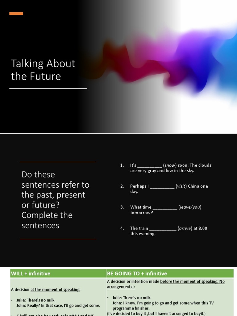 Understanding Future Tenses in English | PDF | Language Mechanics | Syntax