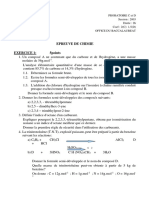 Probatoire C D Chimie 2003