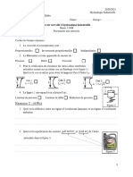 Exercice 1: (2 PTS) : Devoir Surveillé D'hydraulique Industrielle