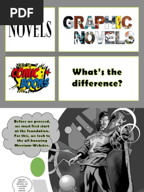Novels Graphic Novels and Comic Books