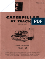 Cat D7e Tractor 48a1 and Up Parts