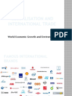 Globalisation and International Trade: World Economic Growth and Environment