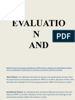 Evaluation and Managemnt