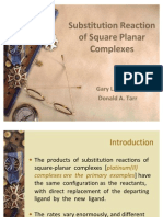 Square planar substitution reactions and trans effect