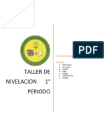 Taller Nivelacion 1 Periodo 6°a 9°