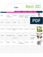 Calendar March 2021