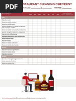 Night Shift Stewarding Checklist | PDF | Kitchen | Tools